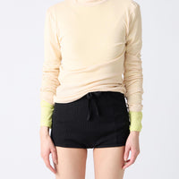 Twisted Cotton Turtle Neck
