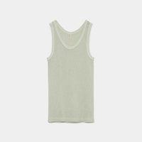 Cotton/Silk Ribbed Basic Tank Top