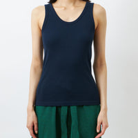Cotton/Silk Ribbed Basic Tank Top