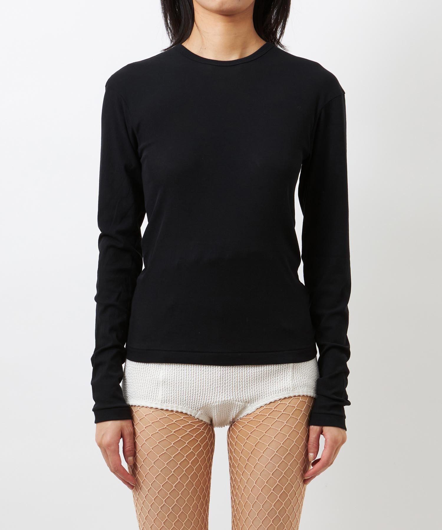 babaco/Twisted Cotton Long Sleeve Body /1/コットン/BEG/BA01-CR40 Twisted Cotton Back Tied Long