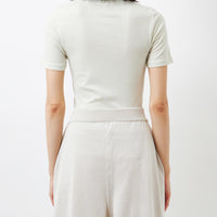 Cotton/Silk Basic T-shirt