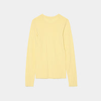 Cotton/Silk Basic Long Sleeve T-shirt