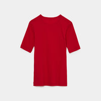 Twisted Cotton Fitted T-shirt