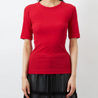 Twisted Cotton Fitted T-shirt