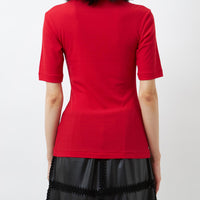 Twisted Cotton Fitted T-shirt