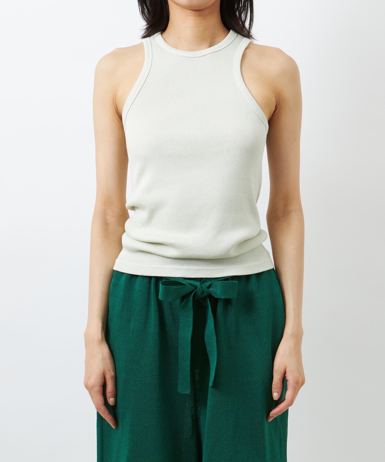 babaco タンクトップ babaco（ババコ）の「【babaco】Finecottonリブキャミソール
