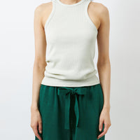 Cotton/Silk Ribbed Tank Top