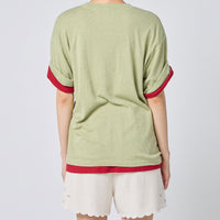 Cotton/Silk Relaxed T-shirt