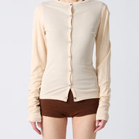 Twisted Cotton Cardigan