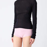 Wool Jersey Open Back Pullover