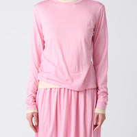 Wool Jersey Open Back Pullover