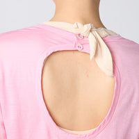 Wool Jersey Open Back Pullover