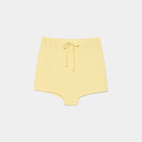 Cotton/Silk Ribbed Short Pants