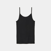 Cotton/Silk Ribbed Camisole w/Emb.