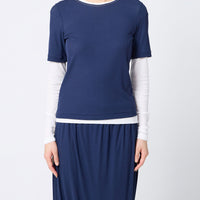 Twisted Cotton Layered Longsleeve