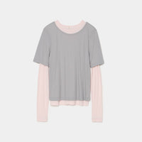 Twisted Cotton Layered Longsleeve