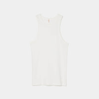 Cotton/Silk Ribbed Tank Top w/Emb.