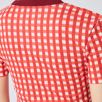 Gingham Check Print T-shirts