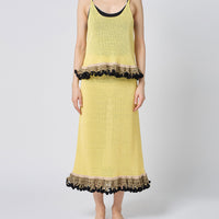 Ruffle-Hem Skirt