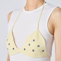 Triangle Bra w/Embroidery