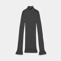 Fine Wool Ribbed Turtleneck