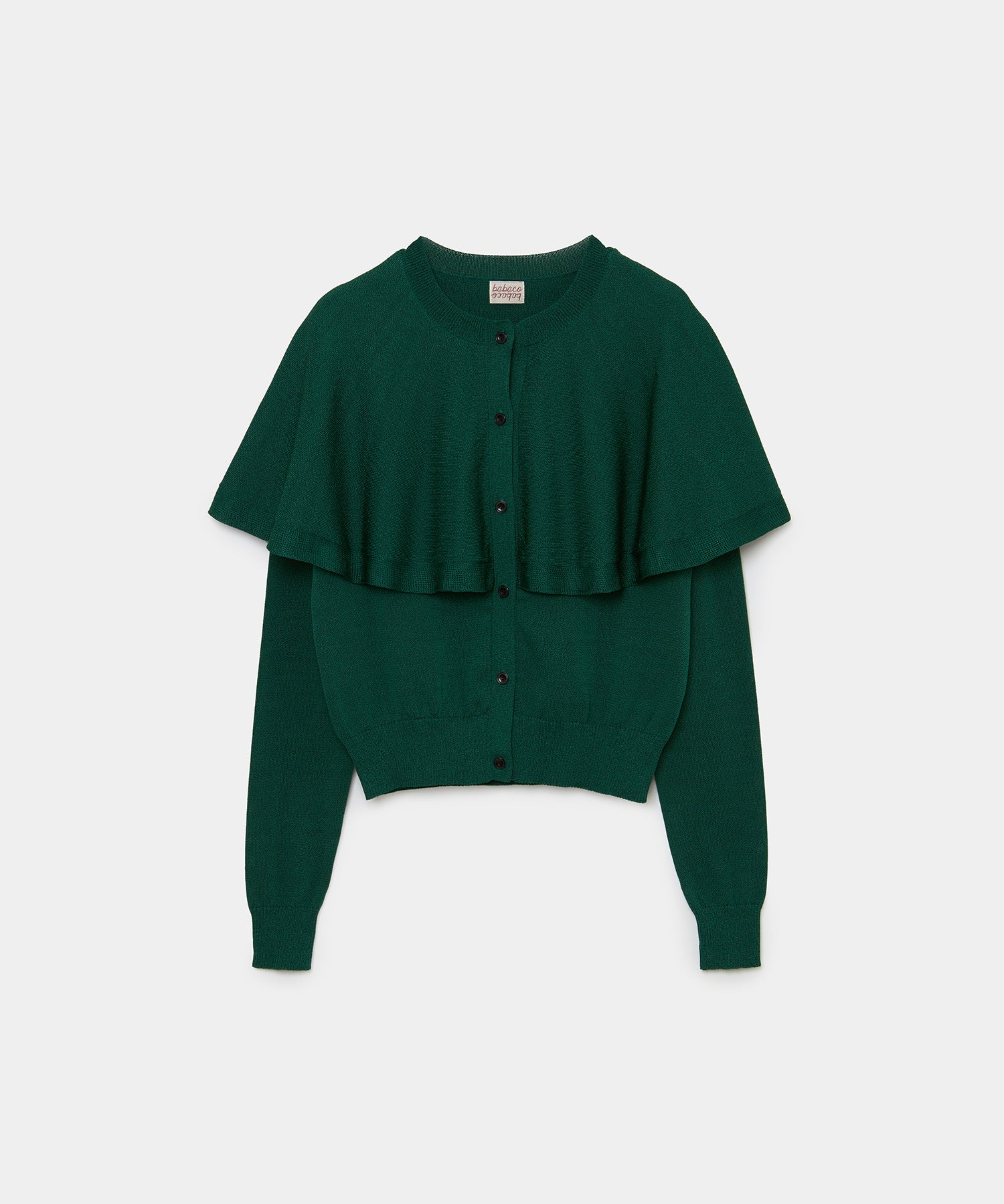 babaco/ドッキングニットカーディガン/FREE/GRY/無地/BA01-TG52 Cape