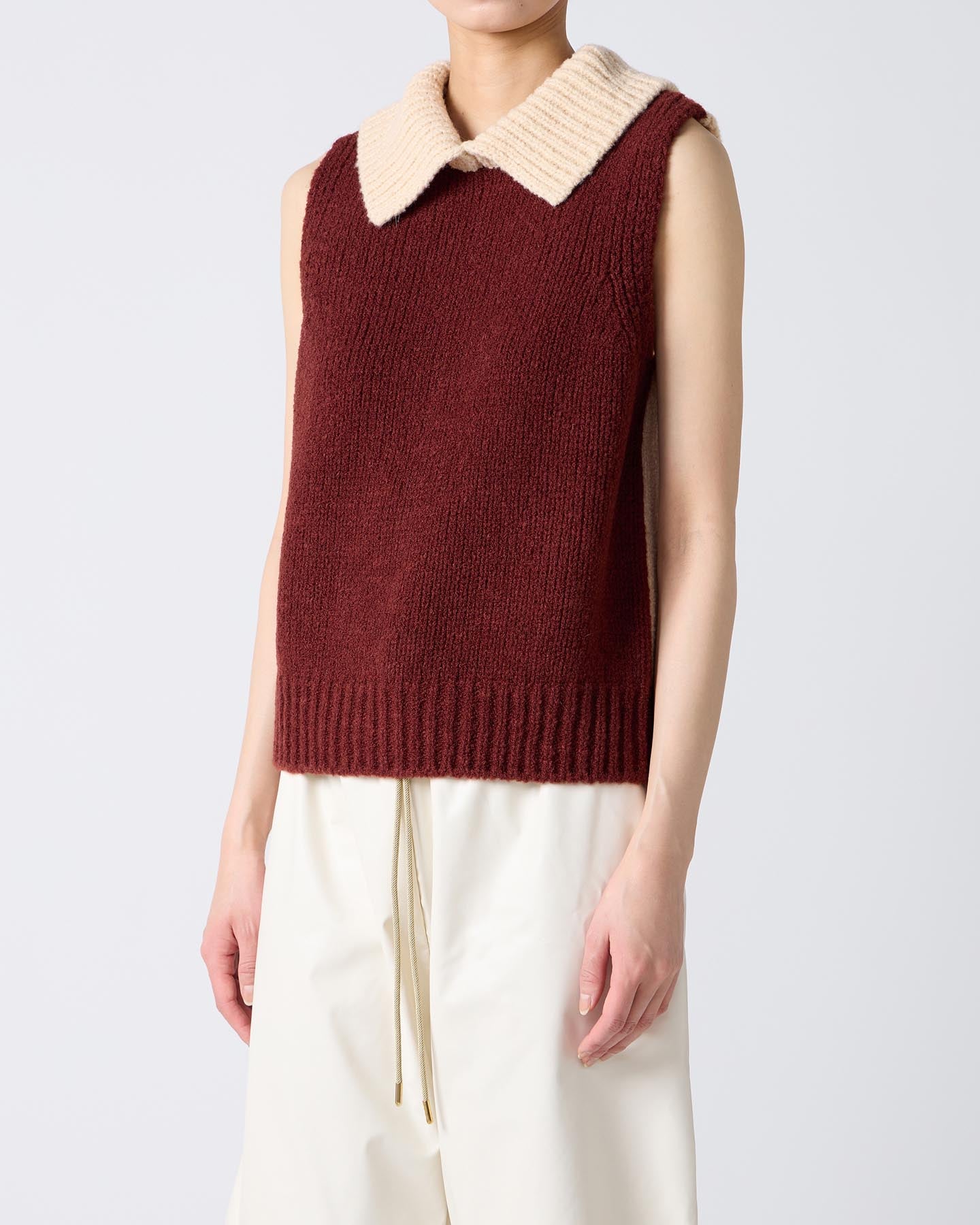 Bicolor Cashmere/Silk Vest｜babaco(ババコ)公式通販｜バイカラー