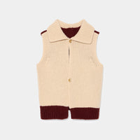 Bicolor Cashmere/Silk Vest