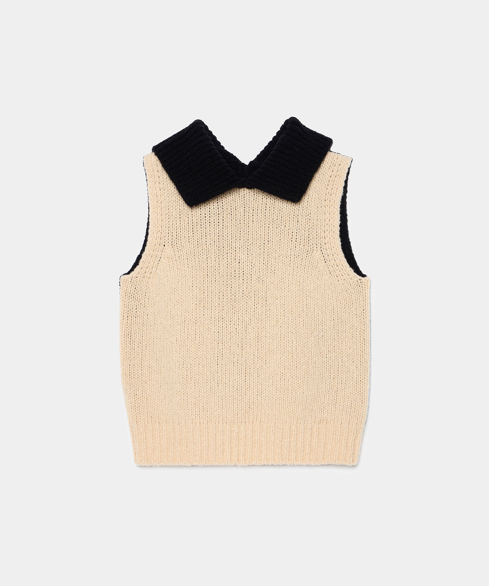 Bicolor Cashmere/Silk Vest｜babaco(ババコ)公式通販｜バイカラー