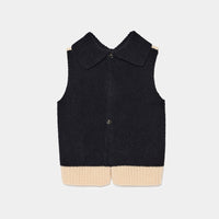 Bicolor Cashmere/Silk Vest