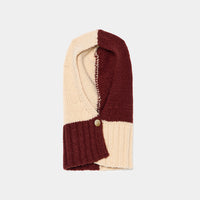 Bicolor Cashmere/Silk Balaclava
