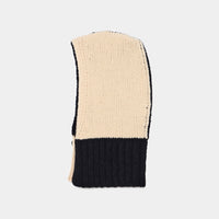 Bicolor Cashmere/Silk Balaclava