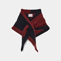 Bicolor Cashmere/Silk Triangle Scarf