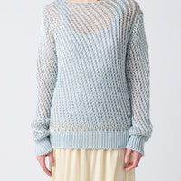 Loose Knitted Silk Pullover