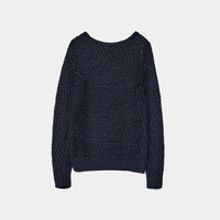 Loose Knitted Silk Pullover