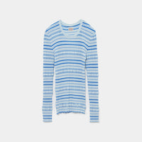 Stripe Rib Long Sleeve Top