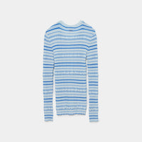 Stripe Rib Long Sleeve Top