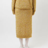 Lurex Fur Skirt