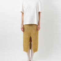 Lurex Fur Skirt