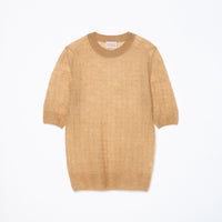 Fine Mohair Silk Half Sleeve Pullover