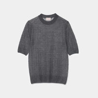 Fine Mohair Silk Half Sleeve Pullover