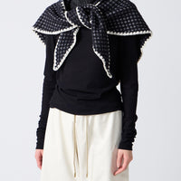 Check Pattern Scarf w/Hood