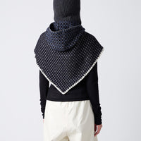 Check Pattern Scarf w/Hood
