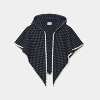 Check Pattern Scarf w/Hood