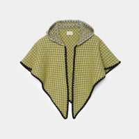 Check Pattern Scarf w/Hood