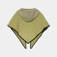 Check Pattern Scarf w/Hood