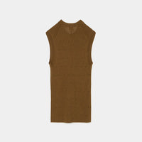 Eyelet Cable Sleeveless Top
