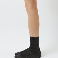 Lurex Fine Ribbed Socks