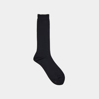 Cotton Fine Ribbed Socks