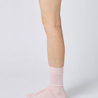 Silk Wide Ribbed Socks